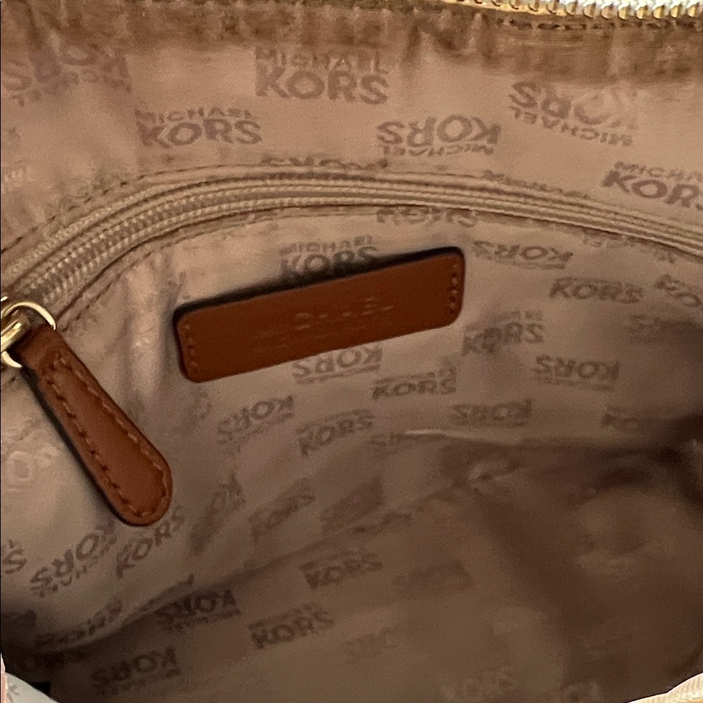 Michael Kors Tan and Brown Crossbody Bag - Picture 3 of 10